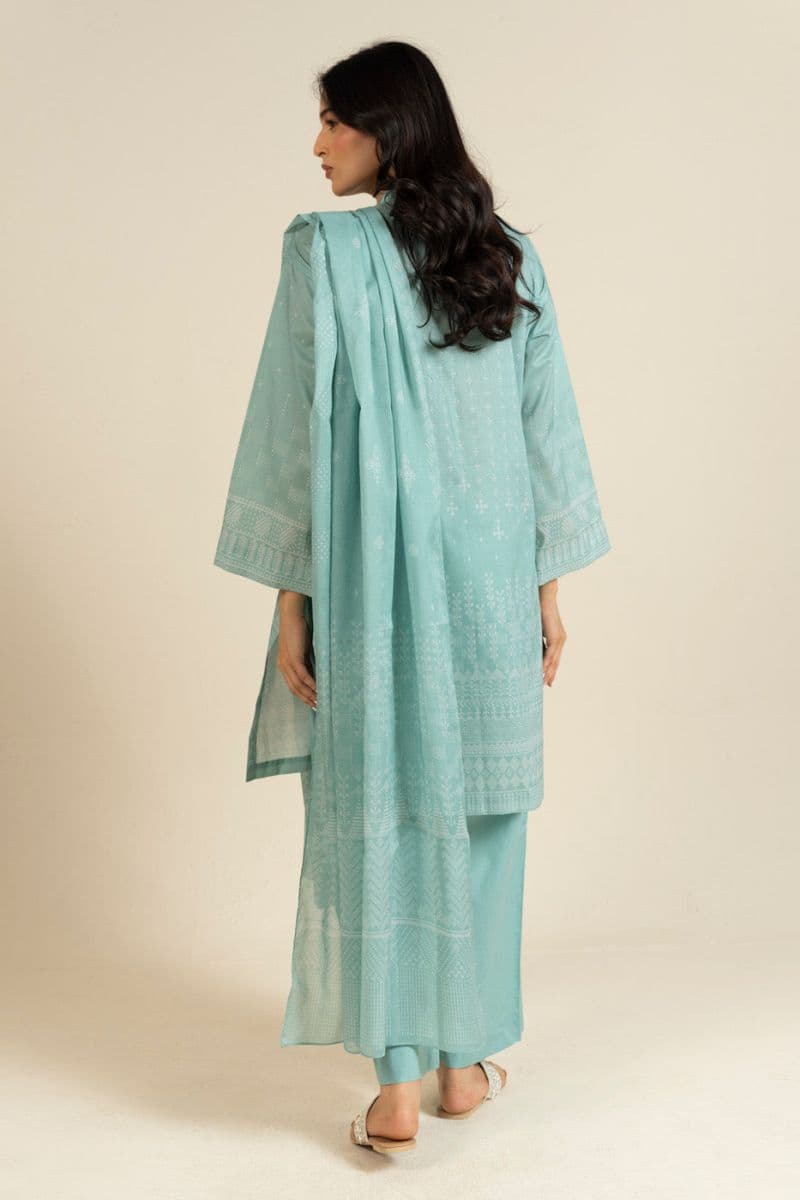 Blue Printed Lawn 3 Piece Unstitched Suit thumbnail