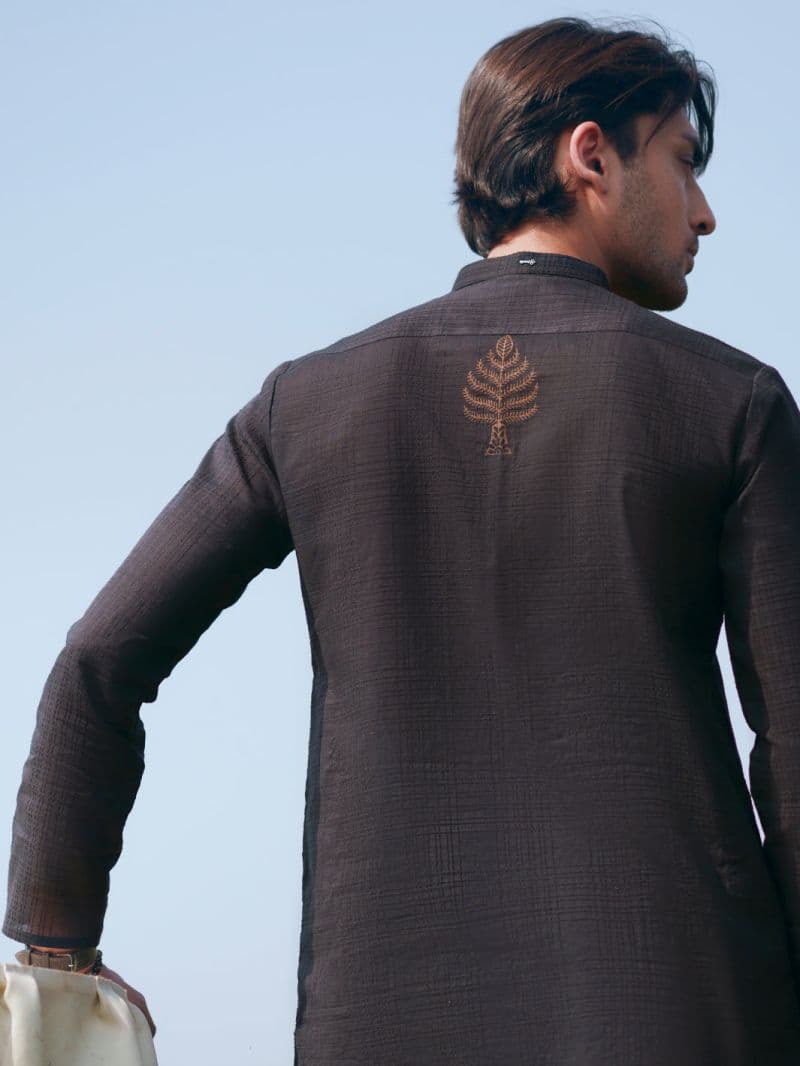 Black Cotton Kurta Trousers thumbnail