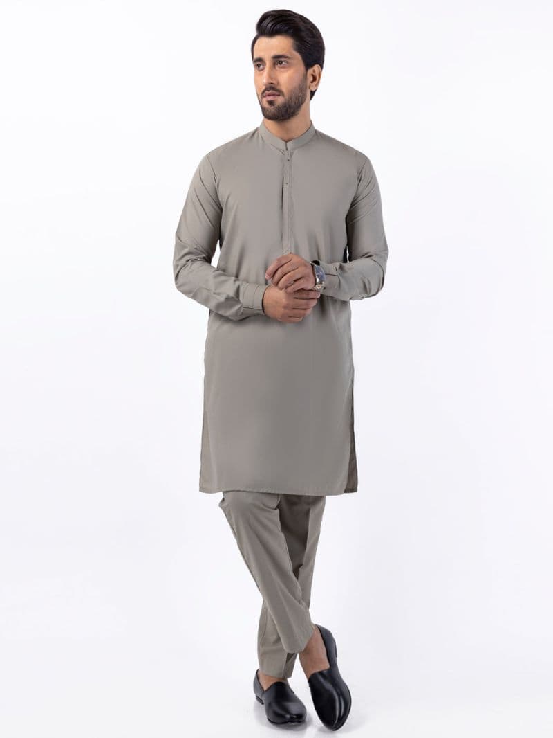 Light Green Blended Kurta Trouser thumbnail