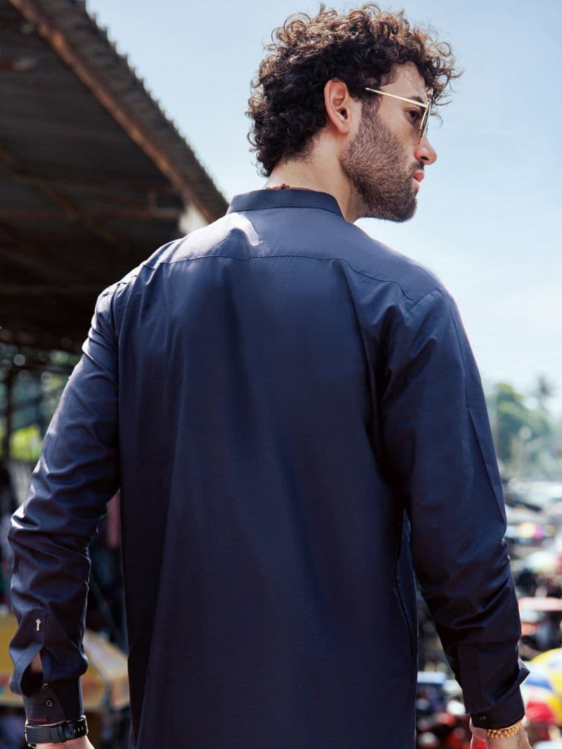 Black Cotton Kurta Trouser thumbnail