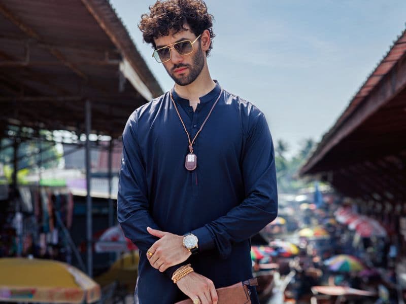 Black Cotton Kurta Trouser thumbnail