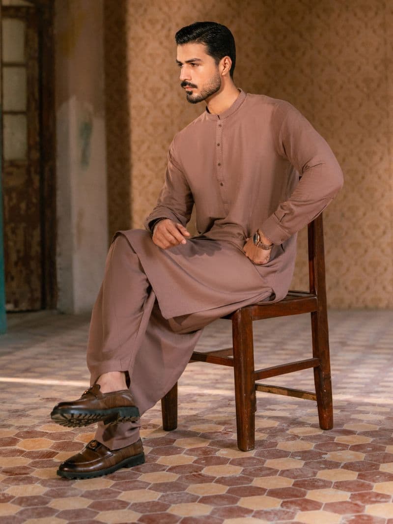 Brown Kameez Shalwar thumbnail