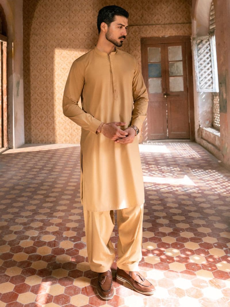Mustard Kameez Shalwar thumbnail