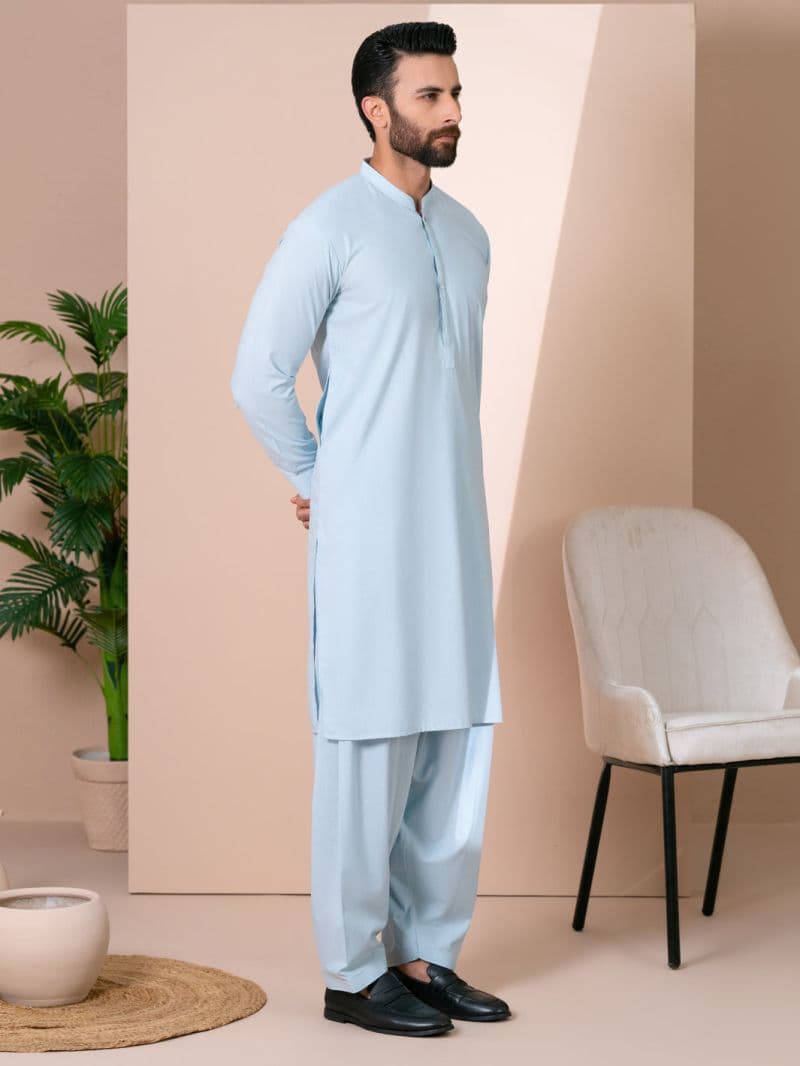 Light Blue Kameez Shalwar thumbnail