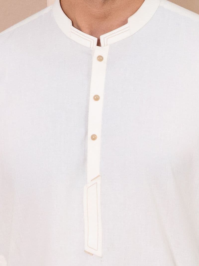 Off White Kameez Shalwar thumbnail