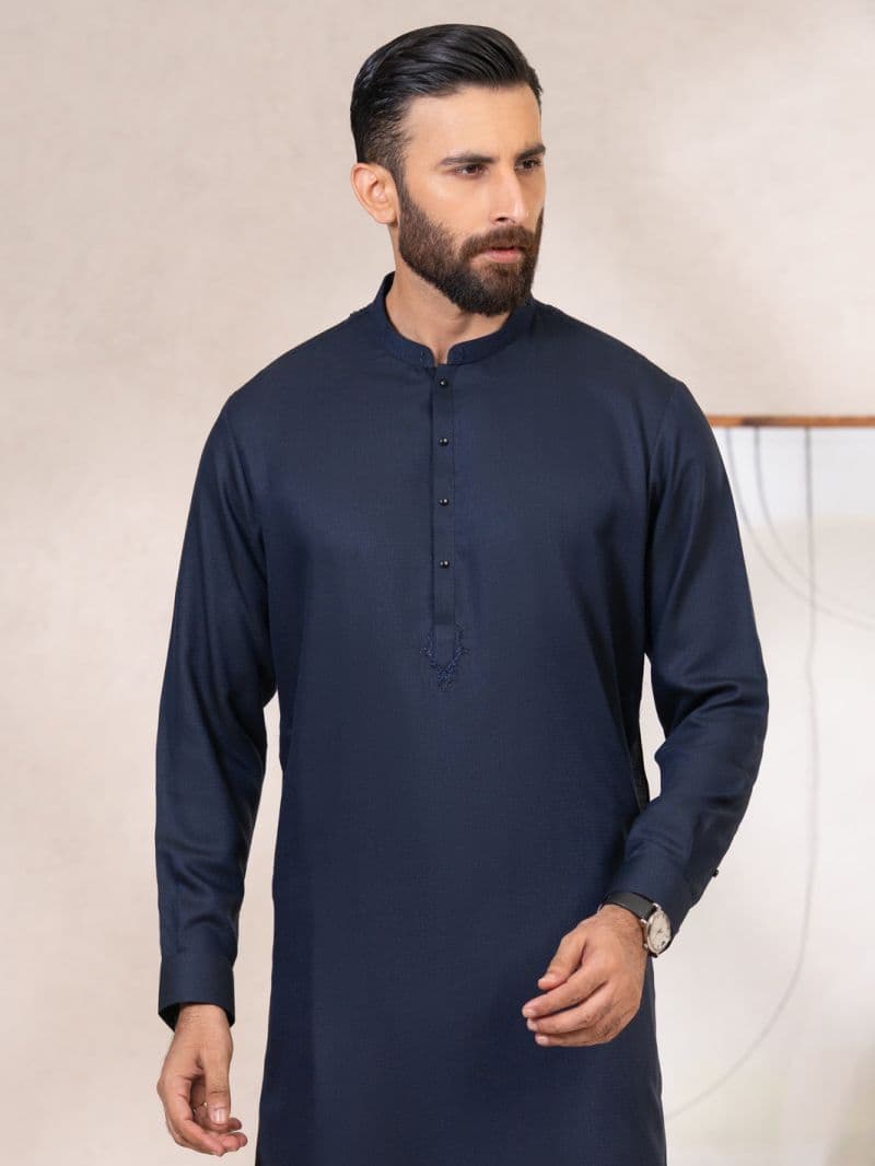 Navy Blue Kameez Shalwar thumbnail