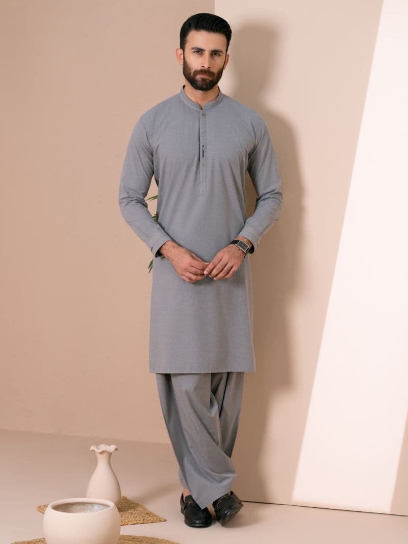 Grey Cuts & Sew Kameez Shalwar thumbnail