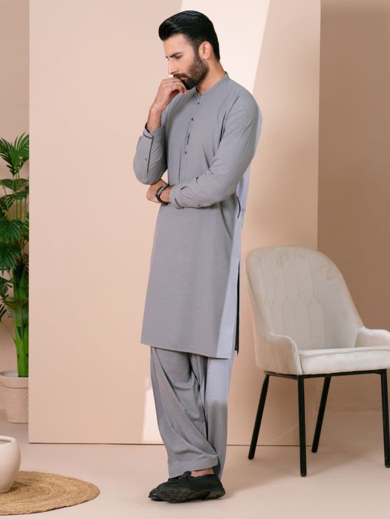 Grey Cuts & Sew Kameez Shalwar thumbnail