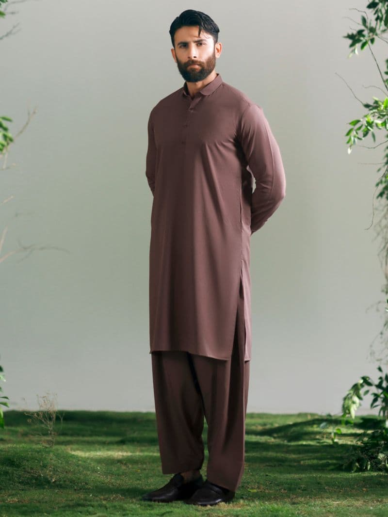 Tea Pink Cut & Sew Kameez Shalwar thumbnail