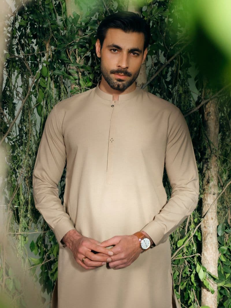Beige Cut & Sew Kameez Shalwar thumbnail