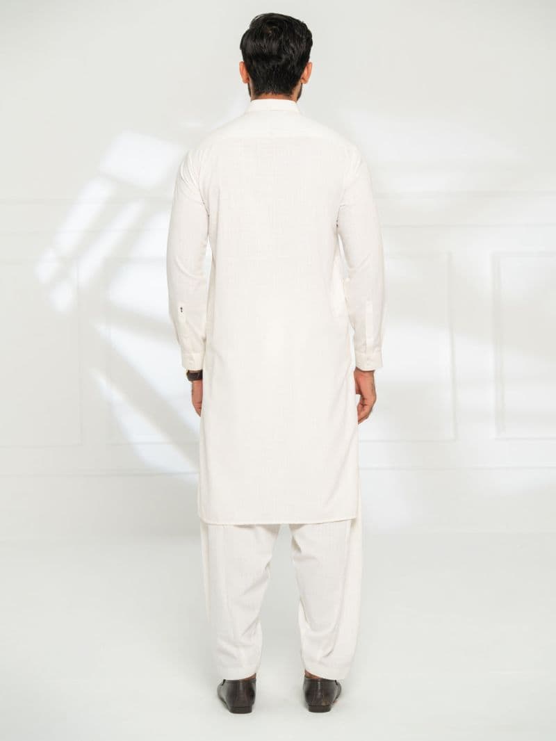 White Cut & Sew Kameez Shalwar thumbnail