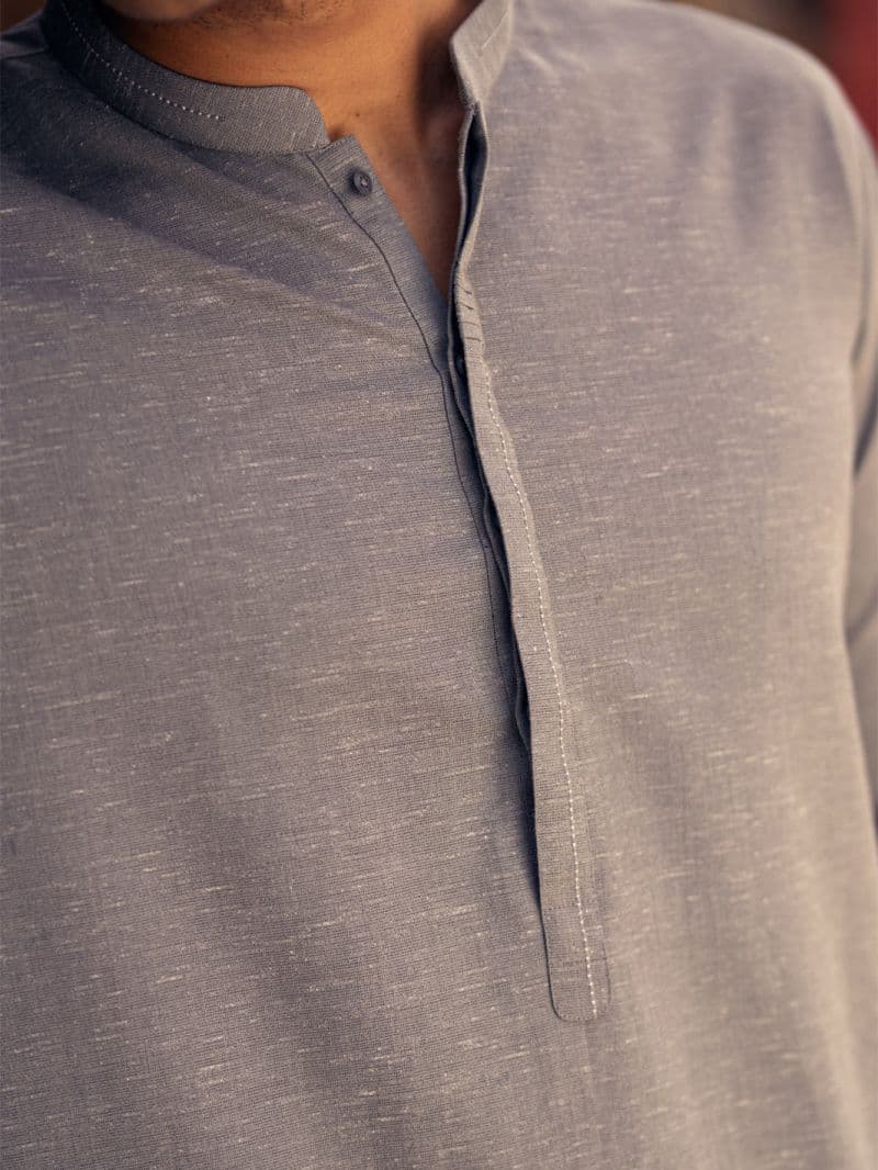 Light Grey Kameez Shalwar thumbnail