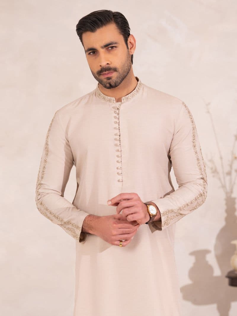 Beige Semi-Formal Special Kurta thumbnail