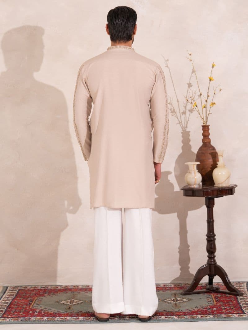 Beige Semi-Formal Special Kurta thumbnail
