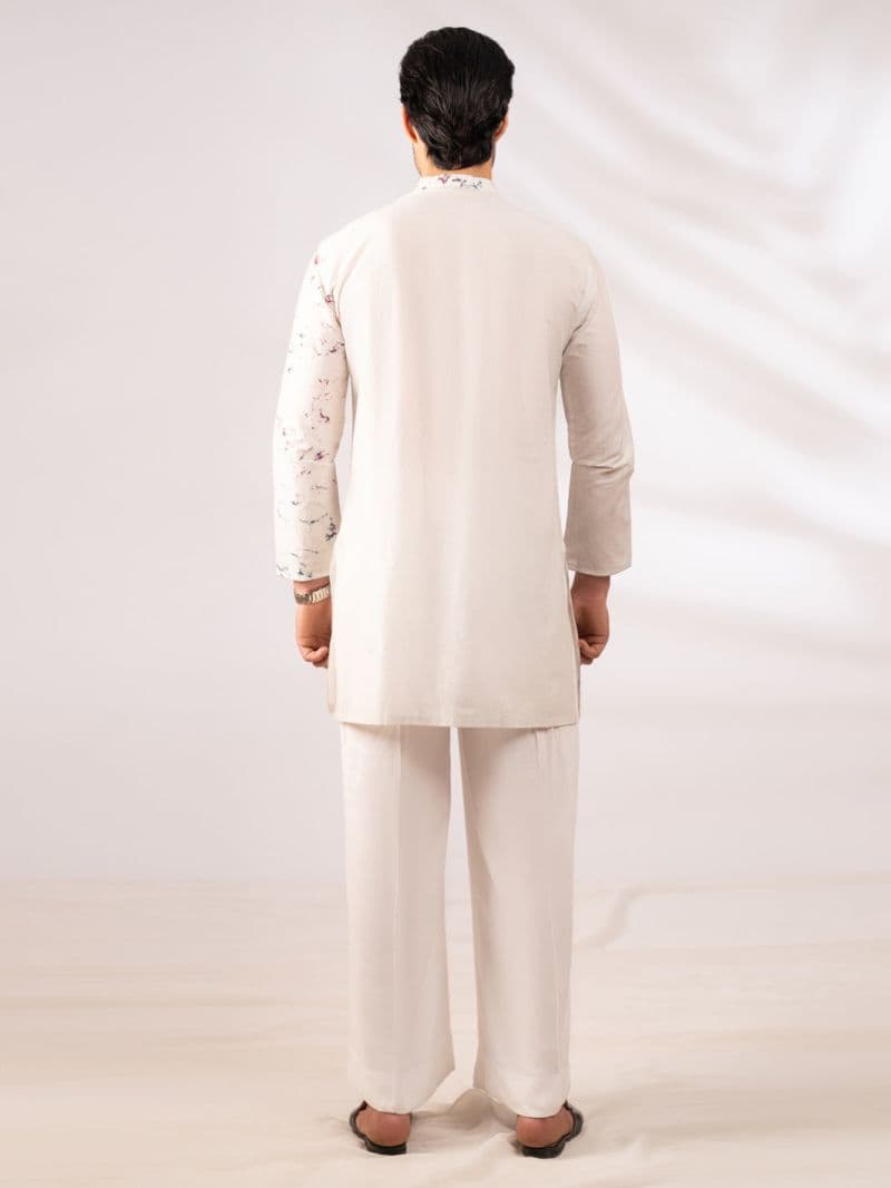 Sky Blue Cotton Kurta thumbnail