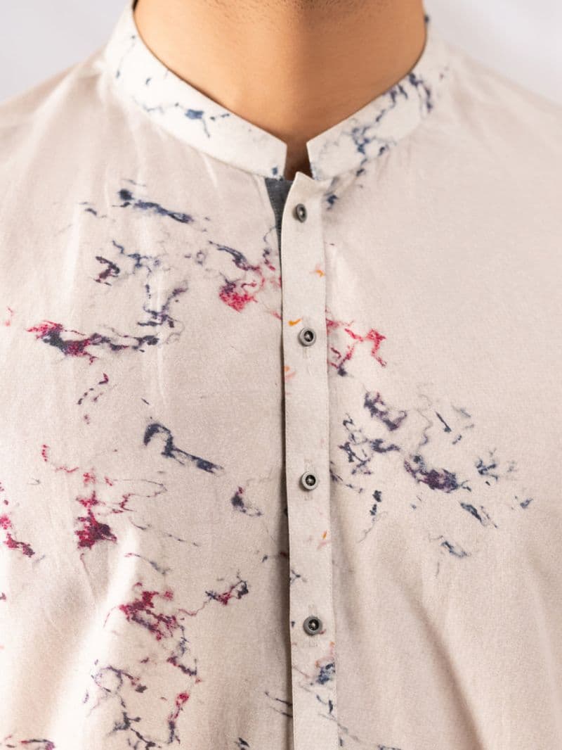 Sky Blue Cotton Kurta thumbnail