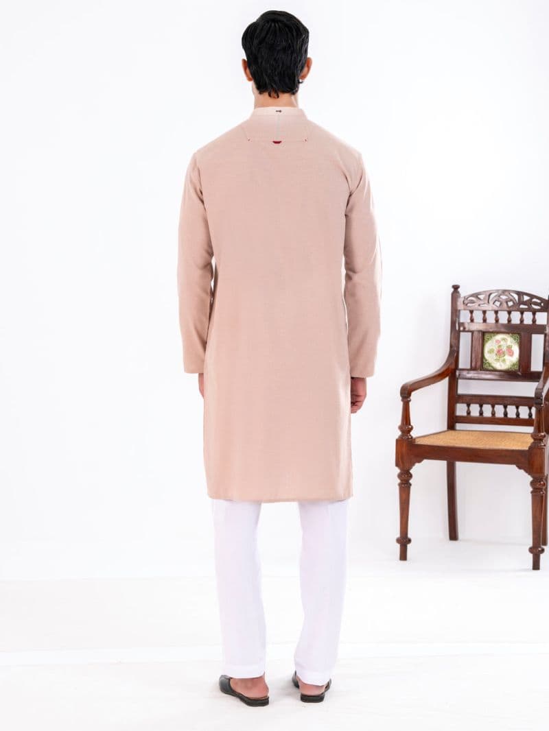 Beige Blended Kurta thumbnail