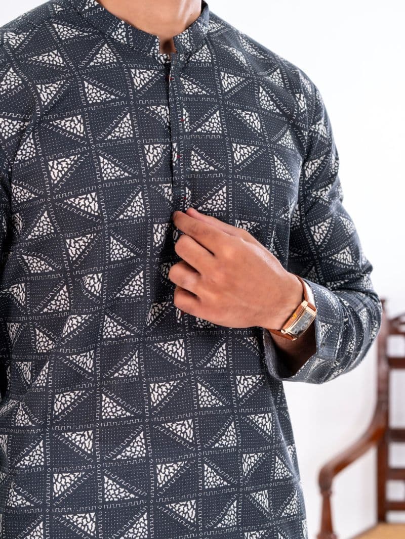 Black Cotton Kurta thumbnail