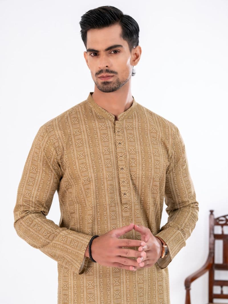Light Green Cotton Kurta thumbnail