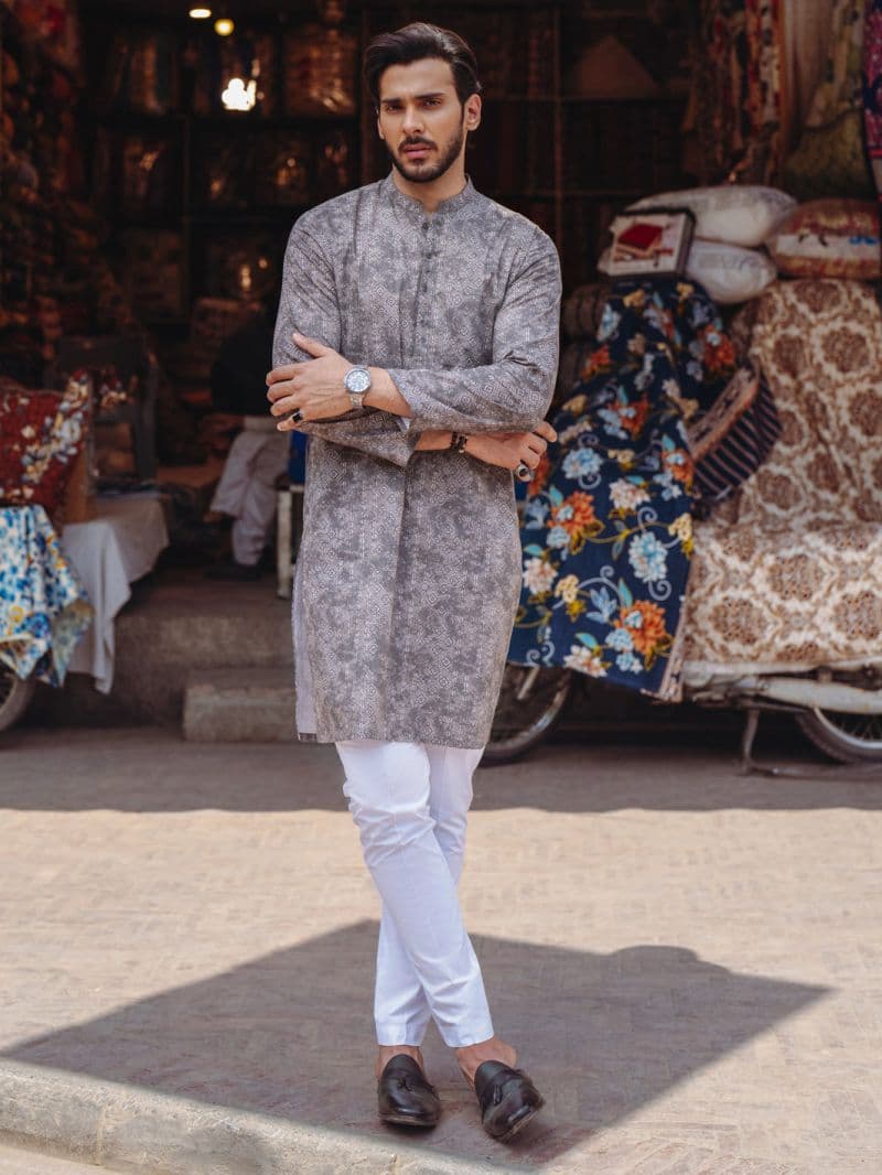 Brown Cotton Kurta thumbnail