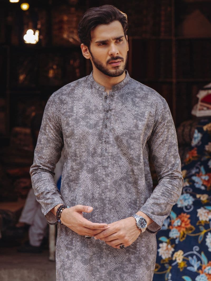 Brown Cotton Kurta thumbnail