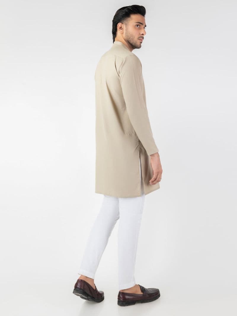 Sage Green Blended Kurta thumbnail