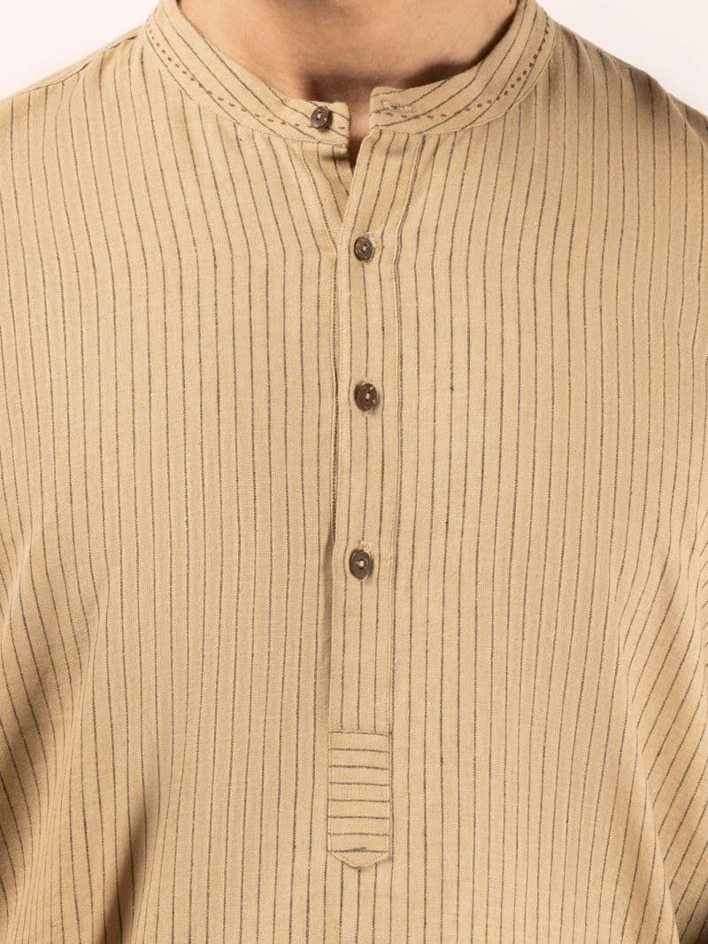 Beige Blended Kurta thumbnail