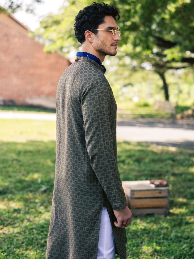 Green Cotton Kurta thumbnail