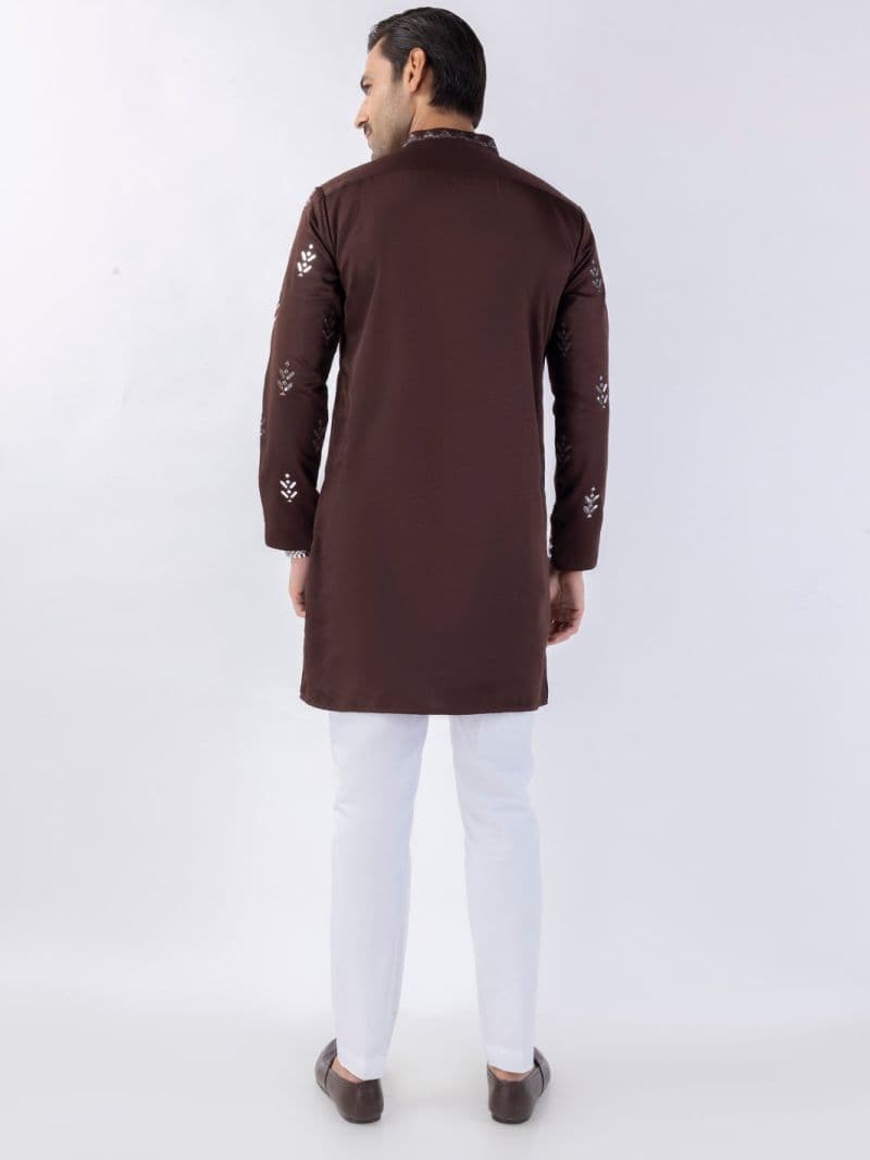Brown Blended Kurta thumbnail