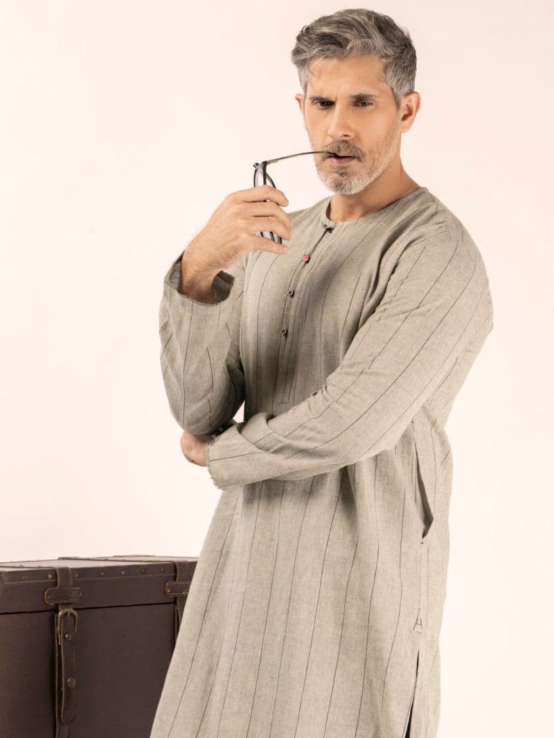 Green Blended Kurta thumbnail