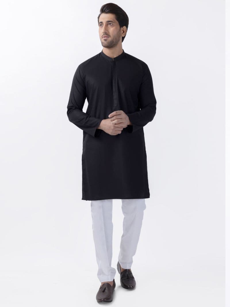 Black Blended Kurta thumbnail
