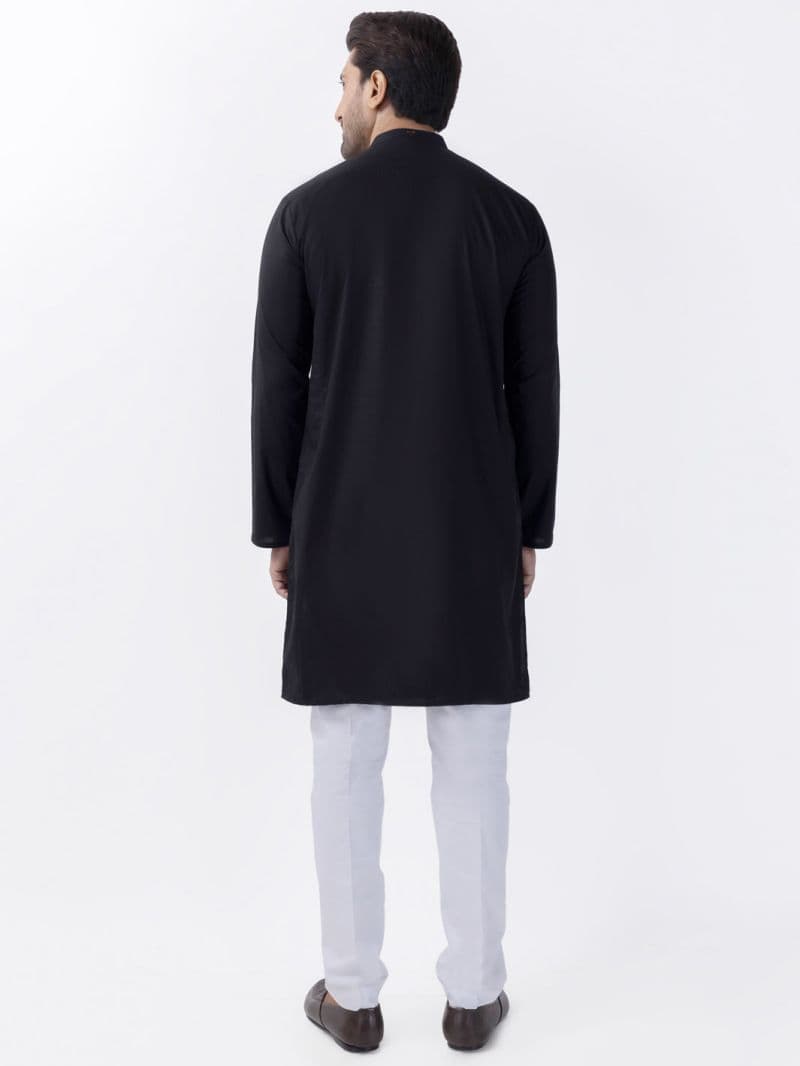 Black Blended Kurta thumbnail
