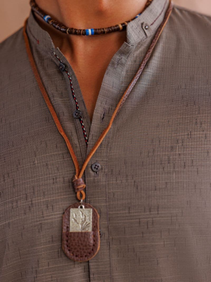 Brown Blended Kurta thumbnail
