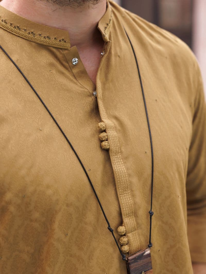 Mustard Blended Kurta thumbnail