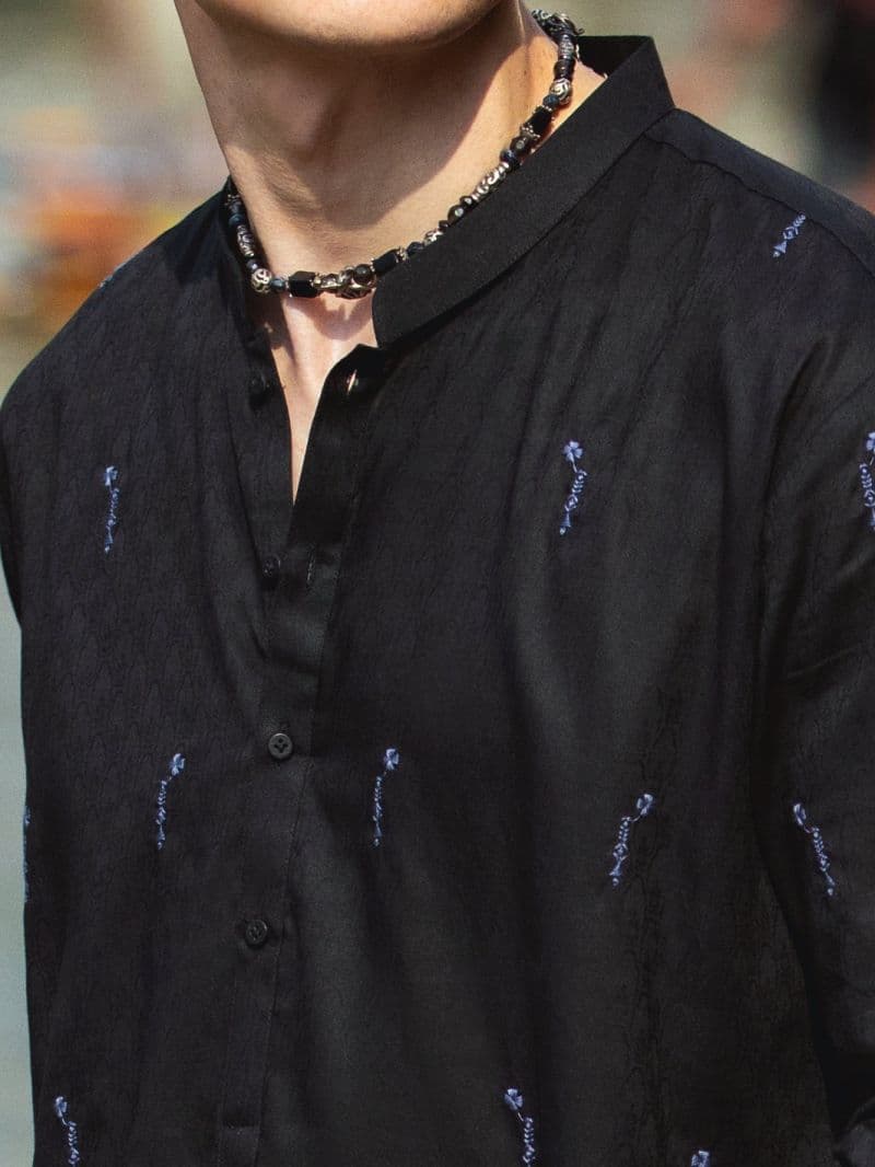 Black Cotton Kurta thumbnail