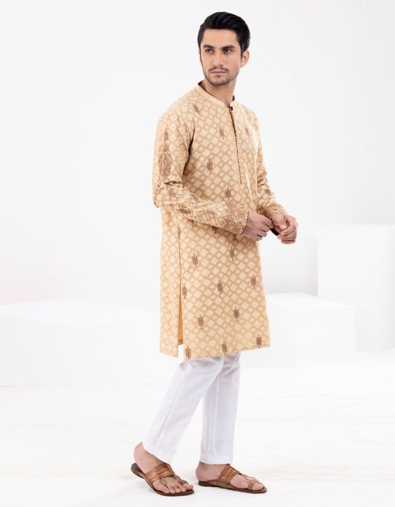 Beige Formal Kurta thumbnail