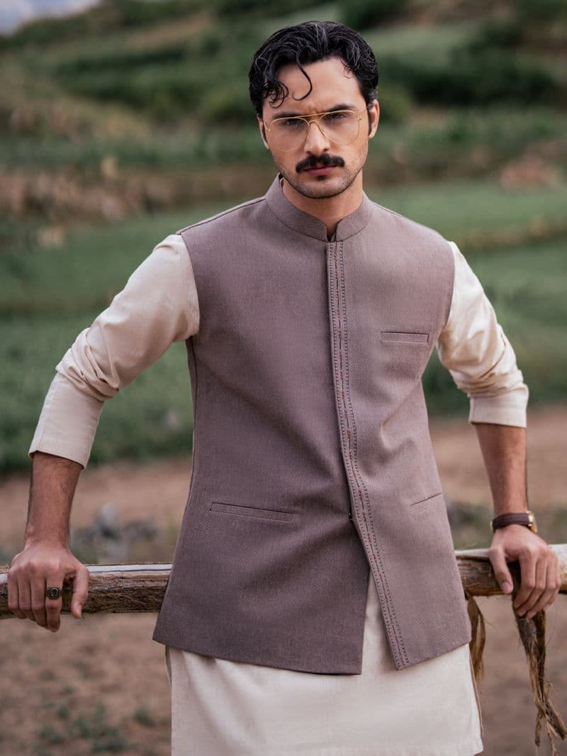 Brown Cotton Waistcoat thumbnail