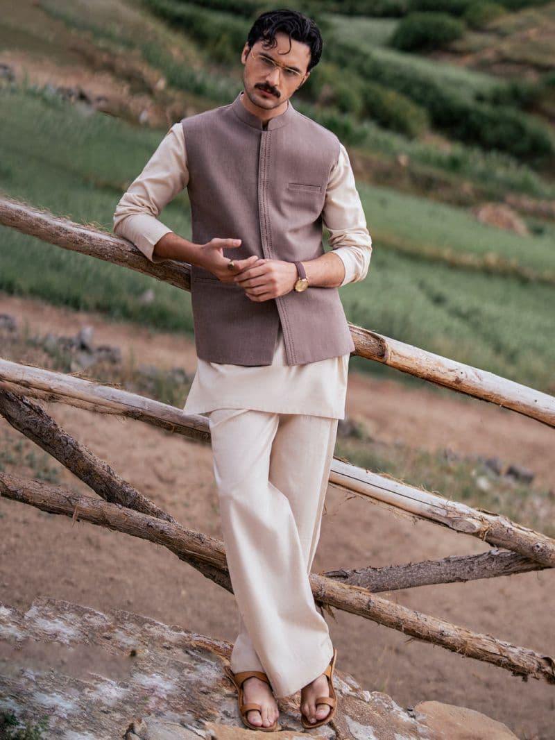 Brown Cotton Waistcoat thumbnail