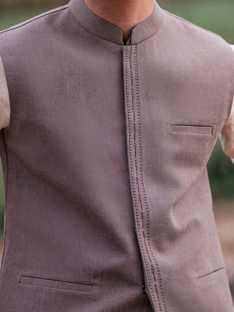 Brown Cotton Waistcoat thumbnail