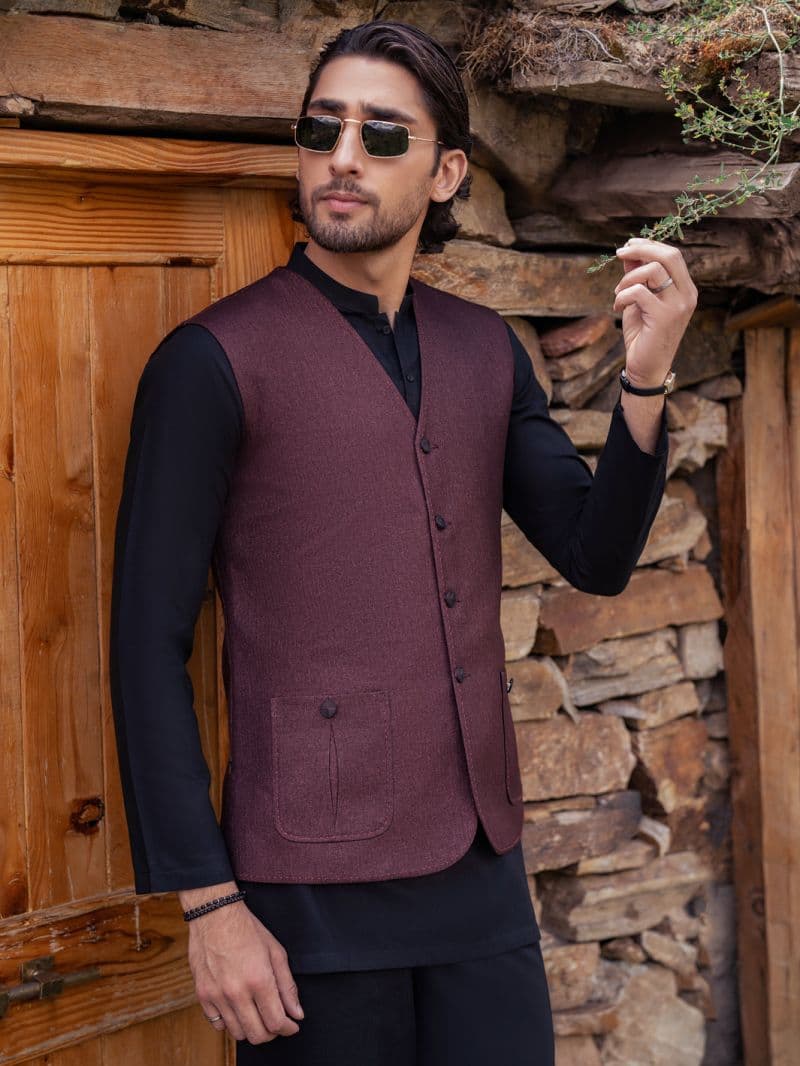 Maroon Waistcoat thumbnail