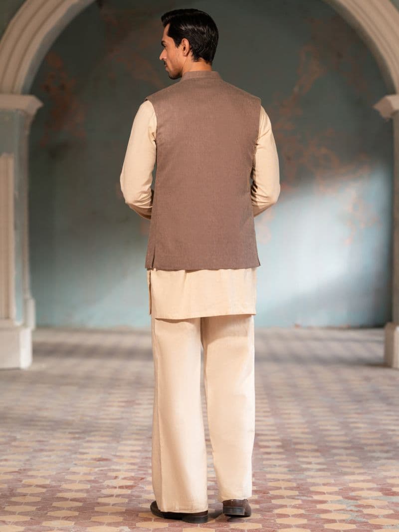 Brown Cotton Waistcoat thumbnail