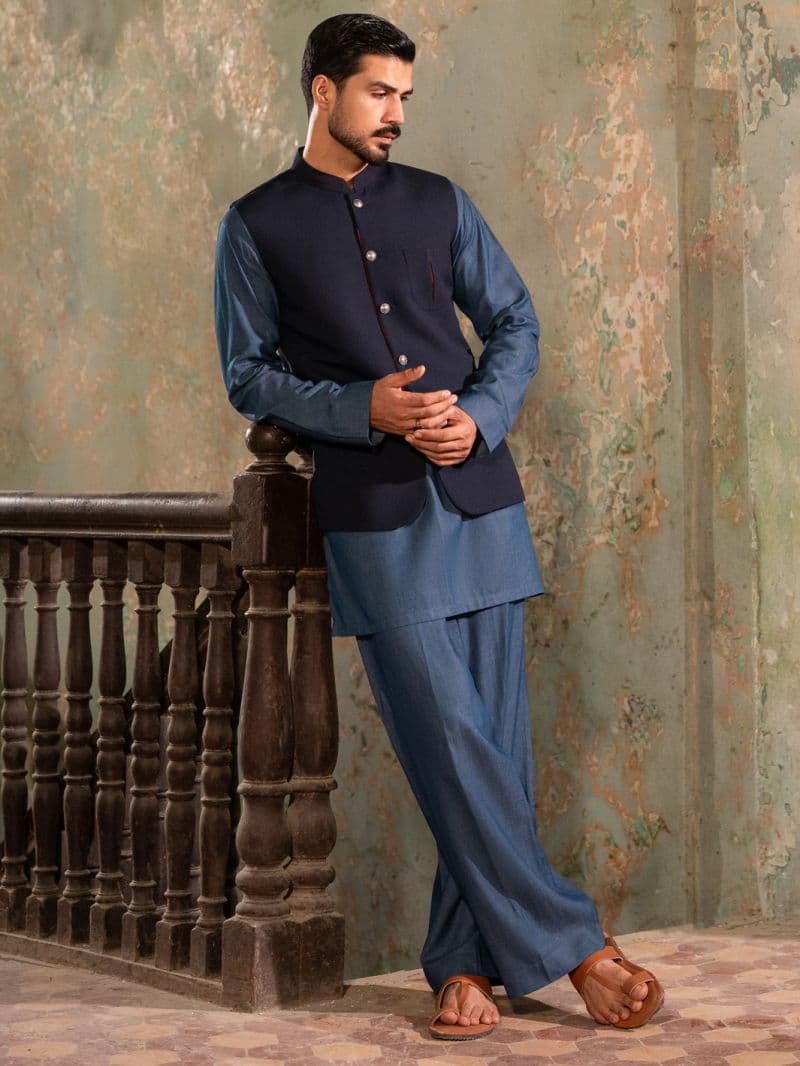 Midnight Blue Waistcoat thumbnail