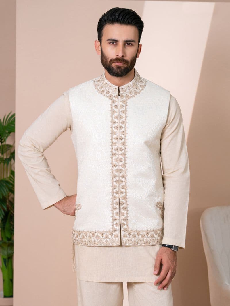 Cream Cut & Sew Waistcoat thumbnail