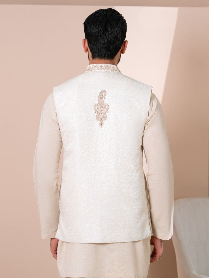 Cream Cut & Sew Waistcoat thumbnail