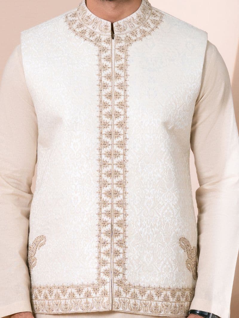 Cream Cut & Sew Waistcoat thumbnail