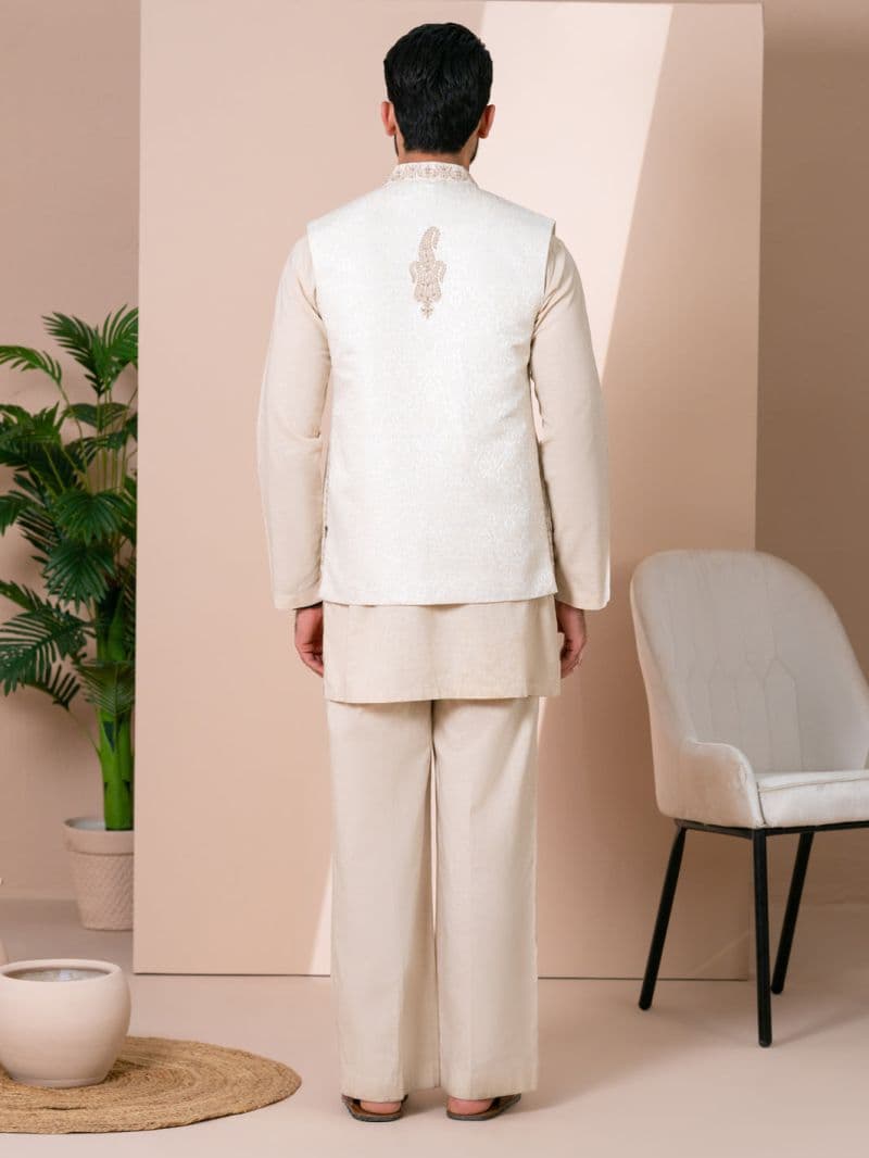 Cream Cut & Sew Waistcoat thumbnail
