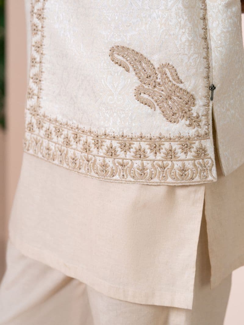 Cream Cut & Sew Waistcoat thumbnail