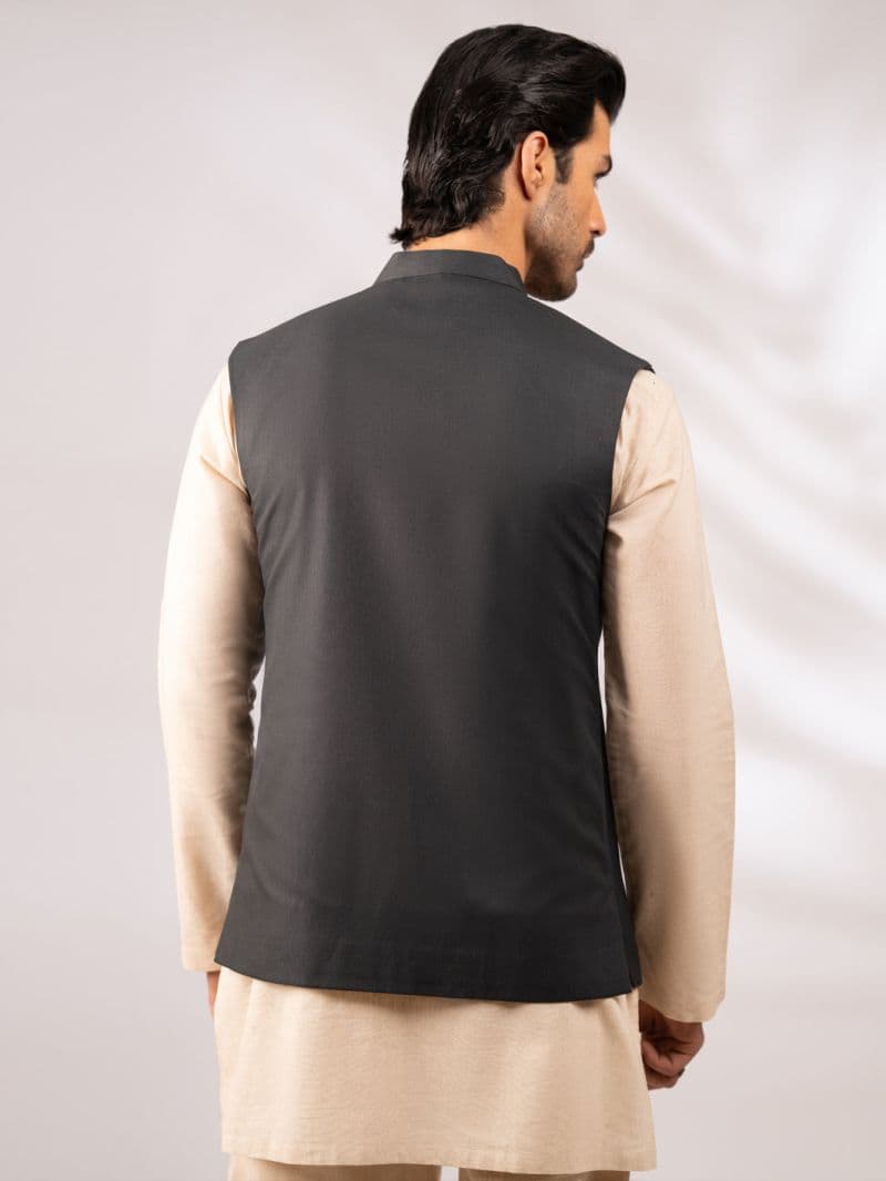 Grey Cut & Sew Waistcoat thumbnail