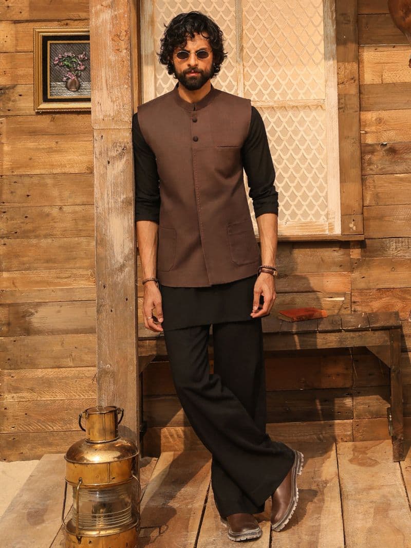 Brown Cotton Waistcoat thumbnail