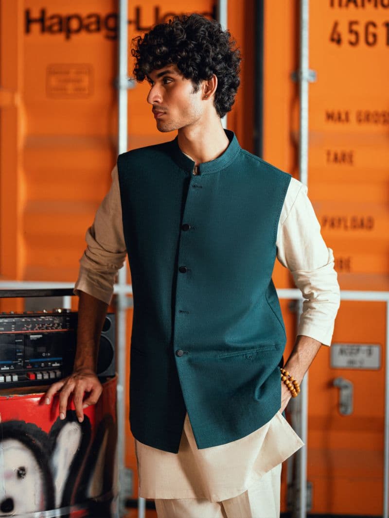 Teal Formal Waistcoat thumbnail